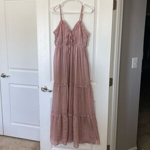 Venus pink maxi dress